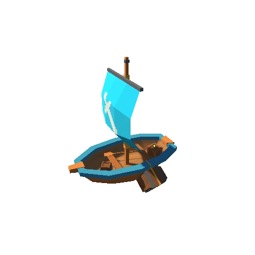 Pirate Ship 01 Sword A Blue